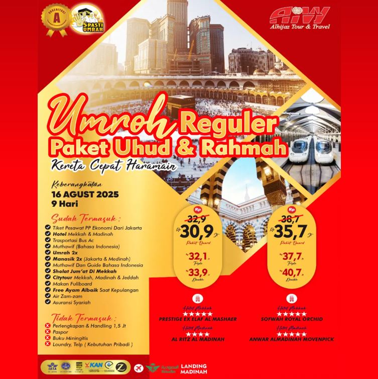 UMROH REGULER PAKET UHUD