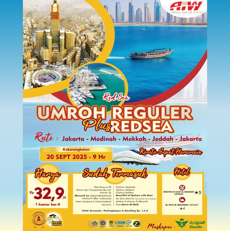 UMROH REGULER REDSEA KERETA CEPAT SEPT