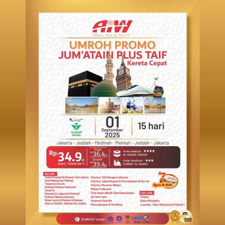 umroh promo jum'atain taiff