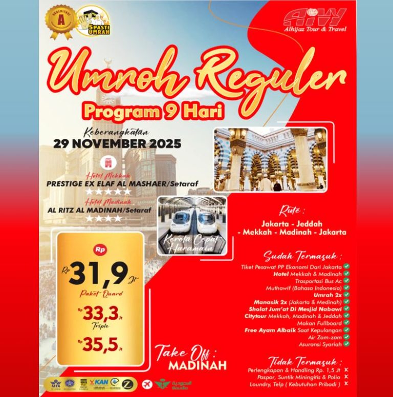 UMROH REGULER NOVEMBER
