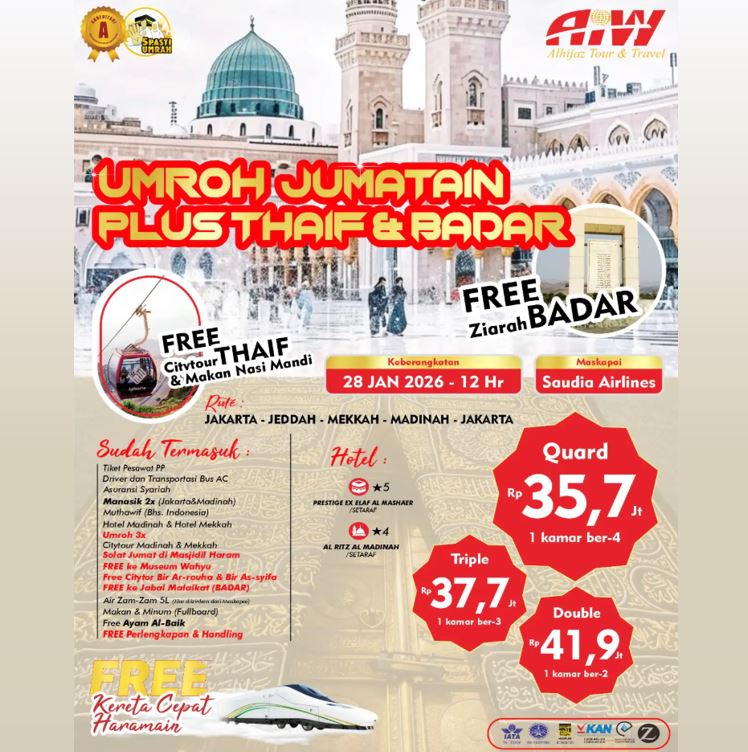umroh jum'atain thaif badarr