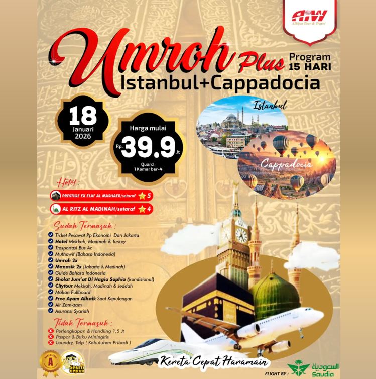 umroh turki istanbul cappadocia