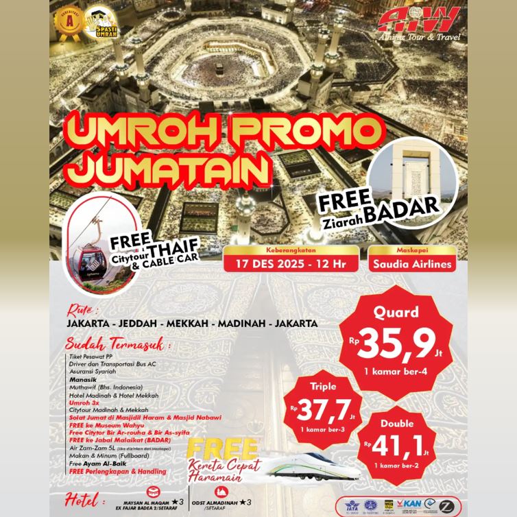 umroh promo jum'atain badar