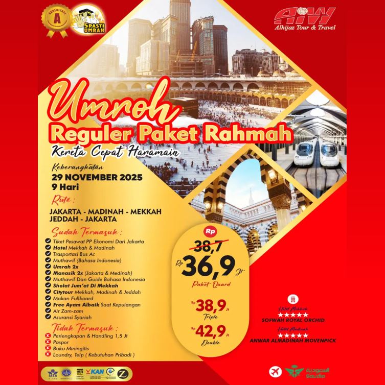 UMROH REGULER PAKET RAHMAH 2025
