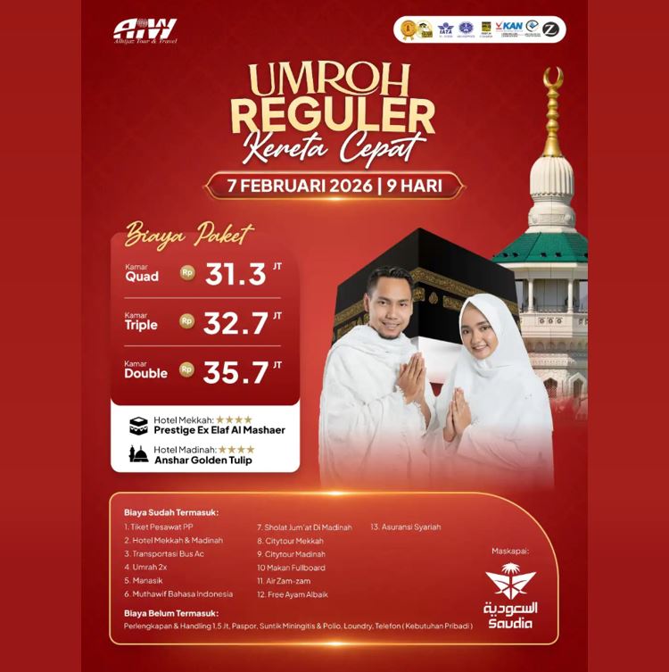 UMROH REGULER KERETA CEPAT FEBRUARI 2026