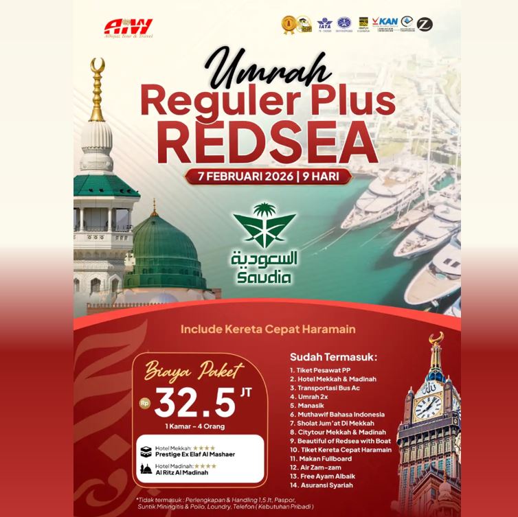 UMROH REGULER REDSEA KERETA CEPAT FEBRUARI 2026