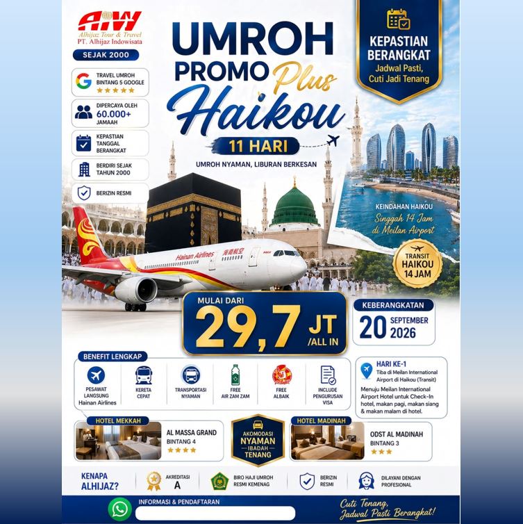 UMROH PROMO HAIKOU 11 HARI